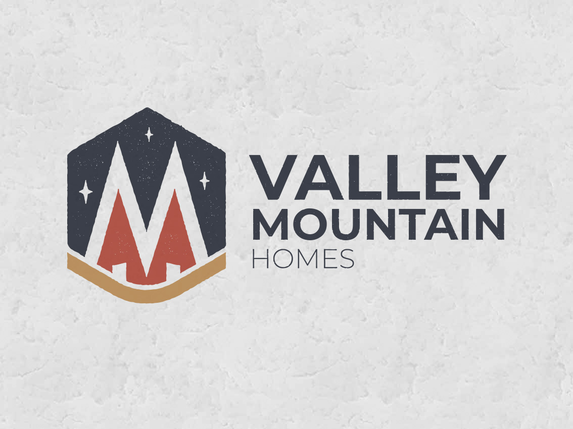 Logo design for Valley Mountain Homes based in Canada.
